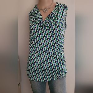 Geometric sleeveless Blouse. size Small